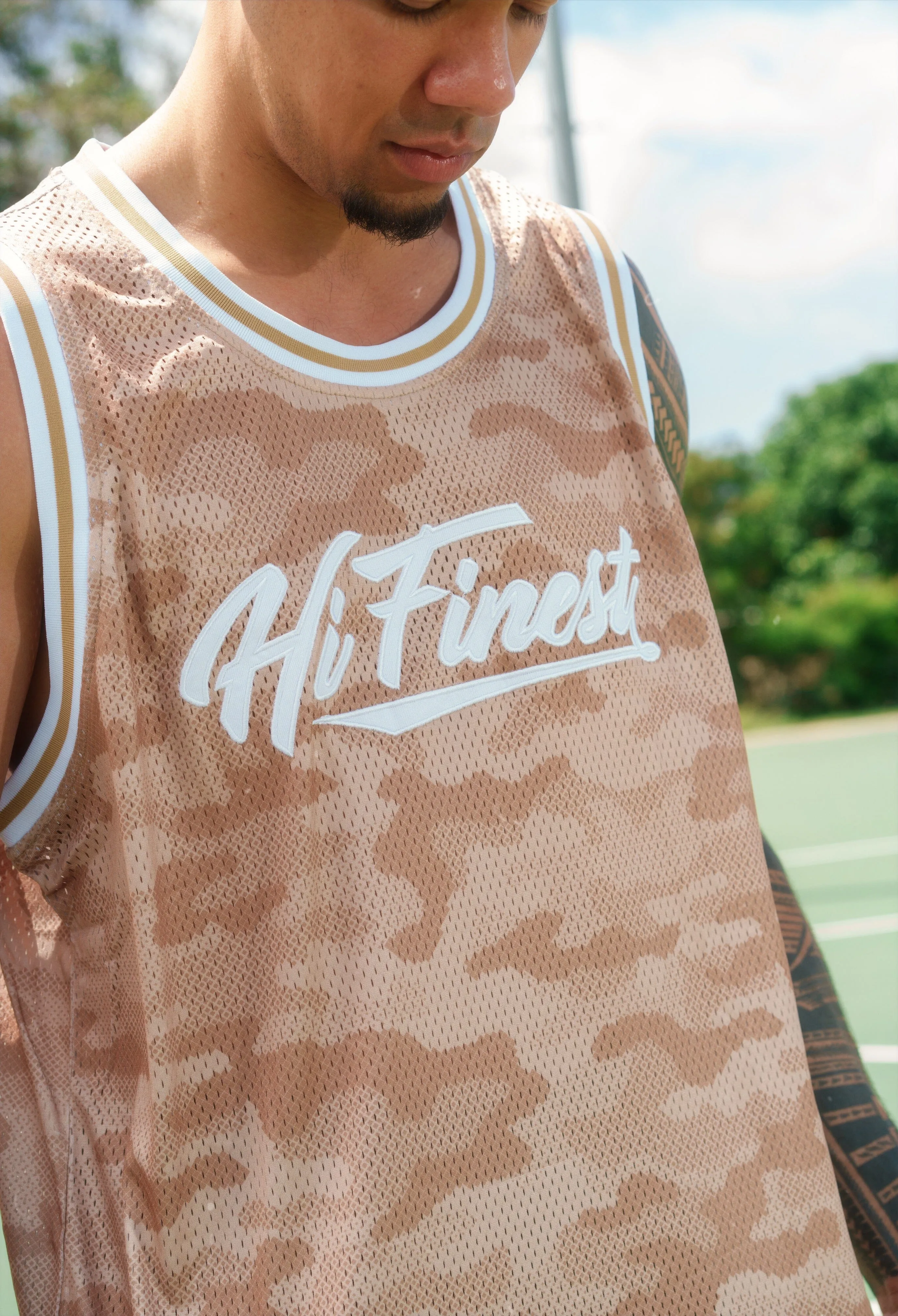 SAND CAMO STREETWEAR JERSEY (ALL SALES FINAL)