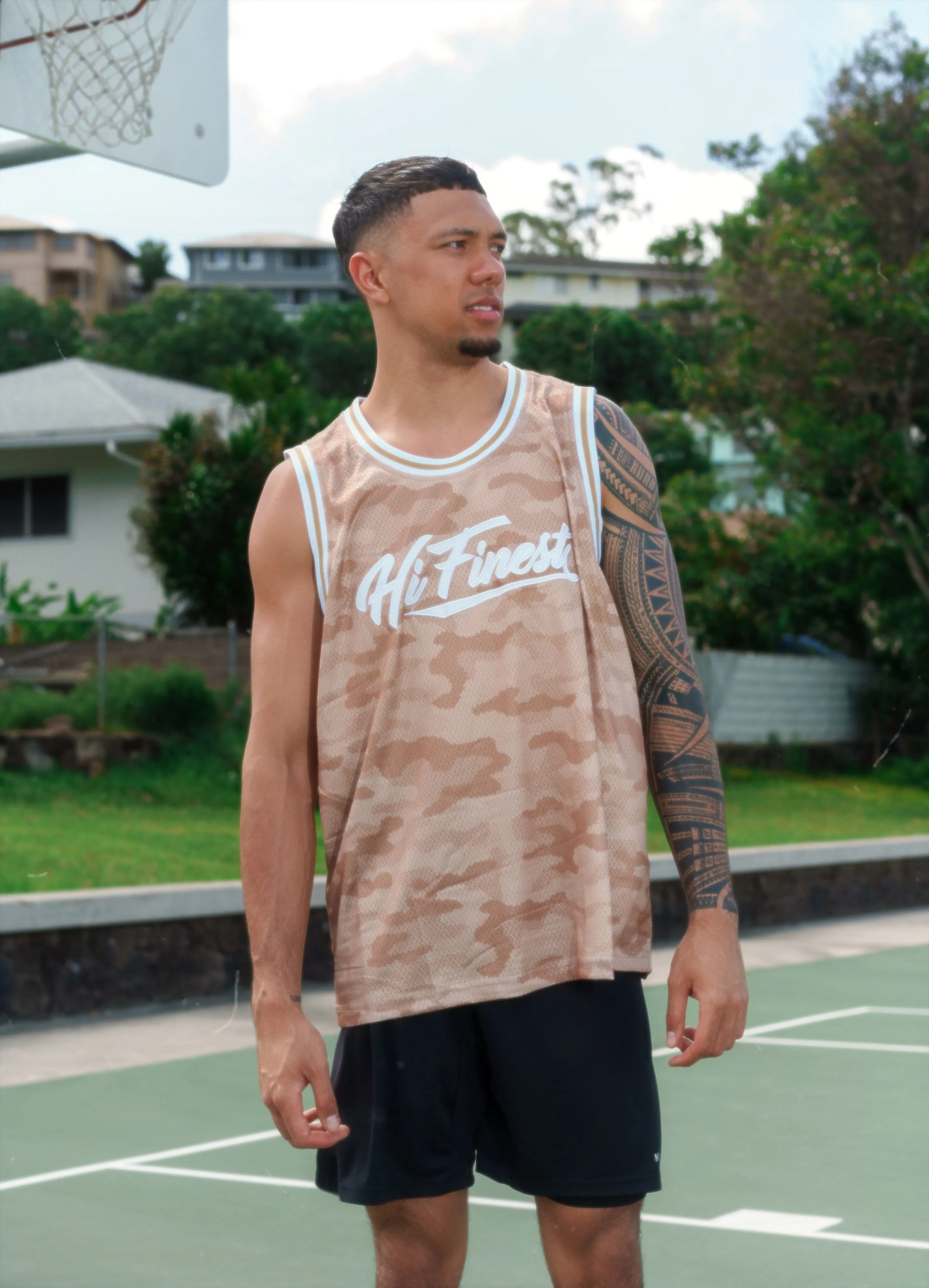 SAND CAMO STREETWEAR JERSEY (ALL SALES FINAL)