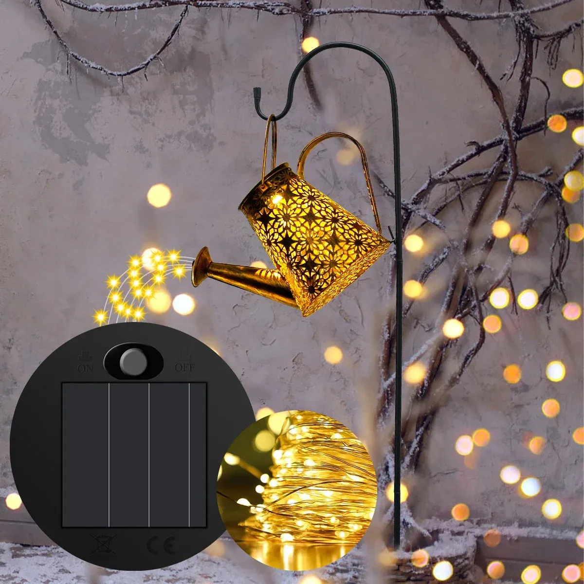 Solar Lantern Replacement Top with 30 LED String Light