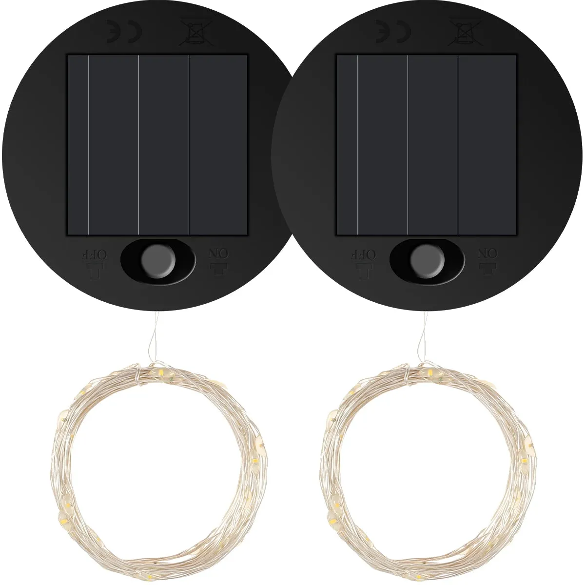 Solar Lantern Replacement Top with 30 LED String Light