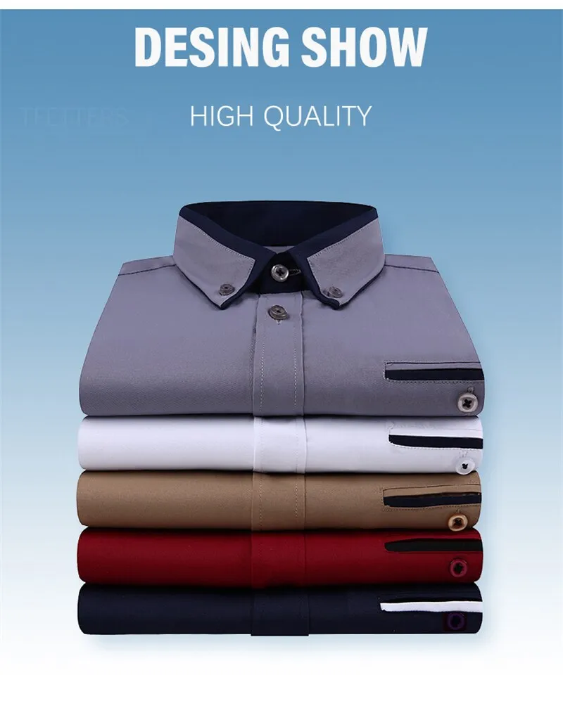 Summer Shirt Men's Short Sleeves Button Up Shirt Turn-down Collar Casual Clothing