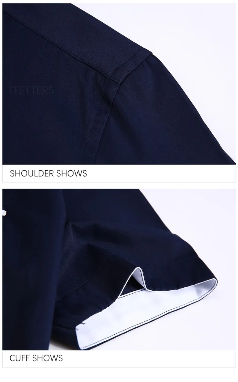 Summer Shirt Men's Short Sleeves Button Up Shirt Turn-down Collar Casual Clothing