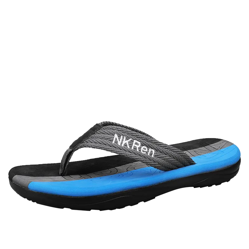 Summer webbed flip-flops large size men's slippers