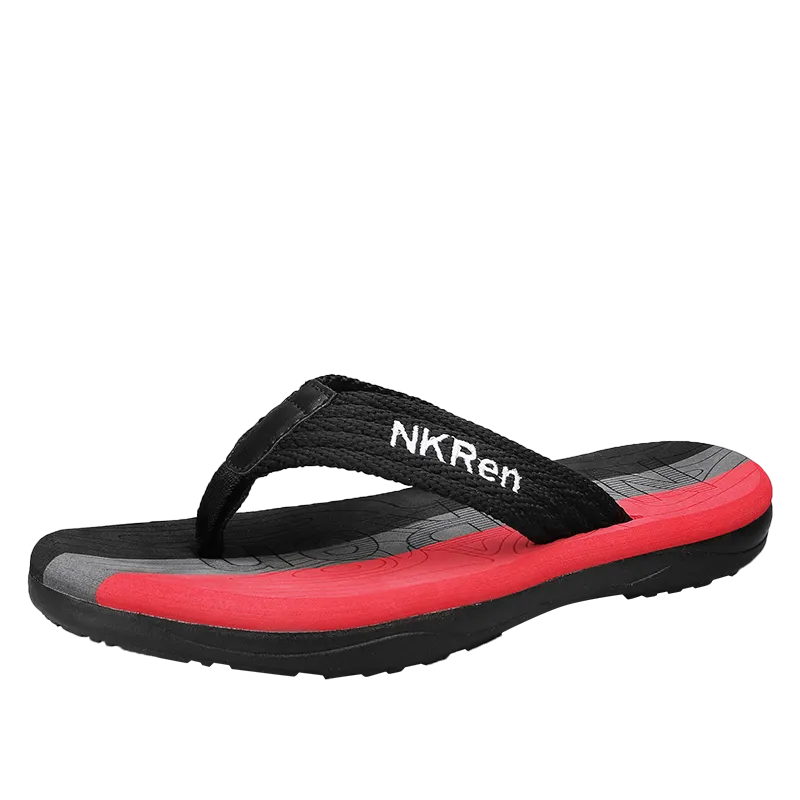 Summer webbed flip-flops large size men's slippers