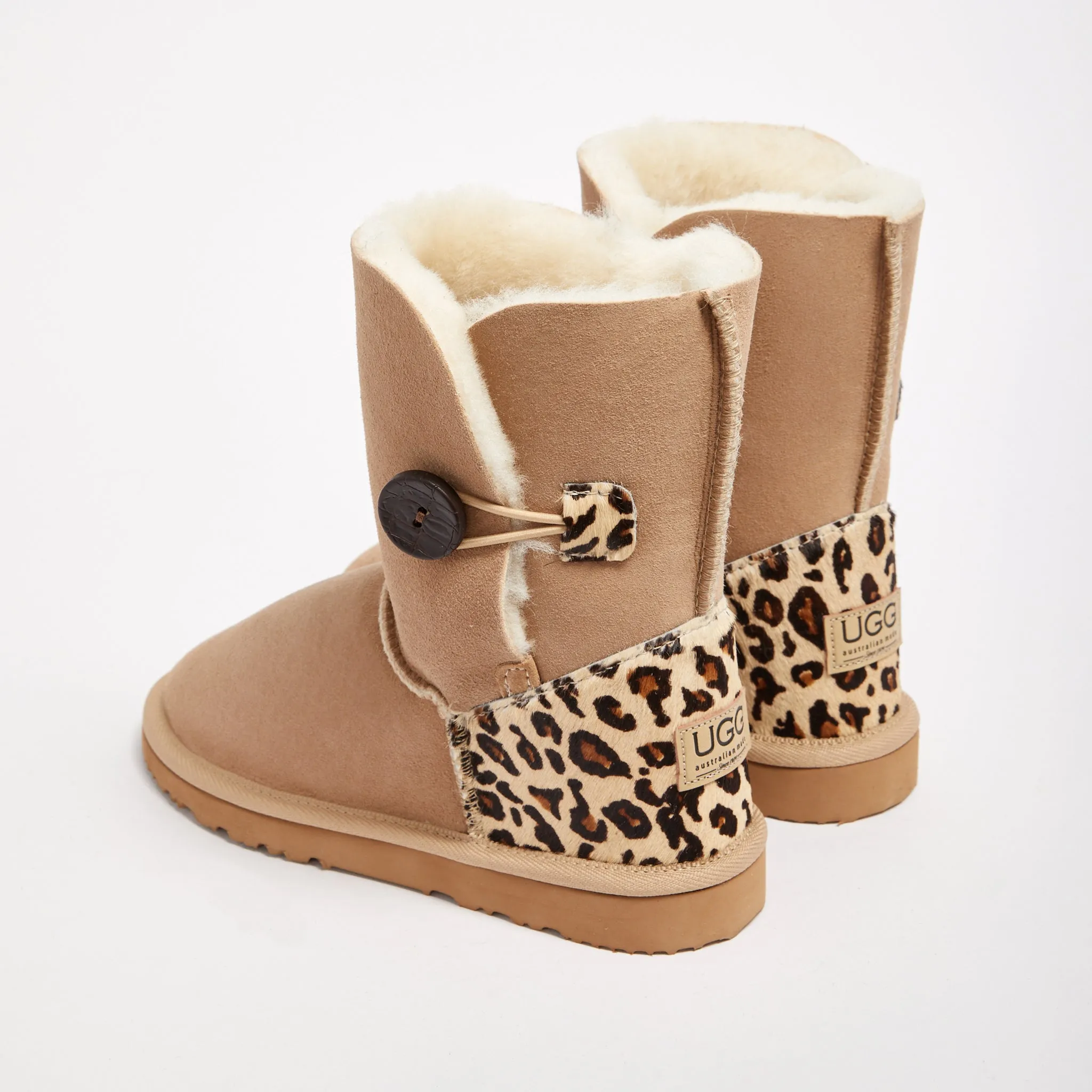 Women's Burleigh Button Mid Baby Leopard