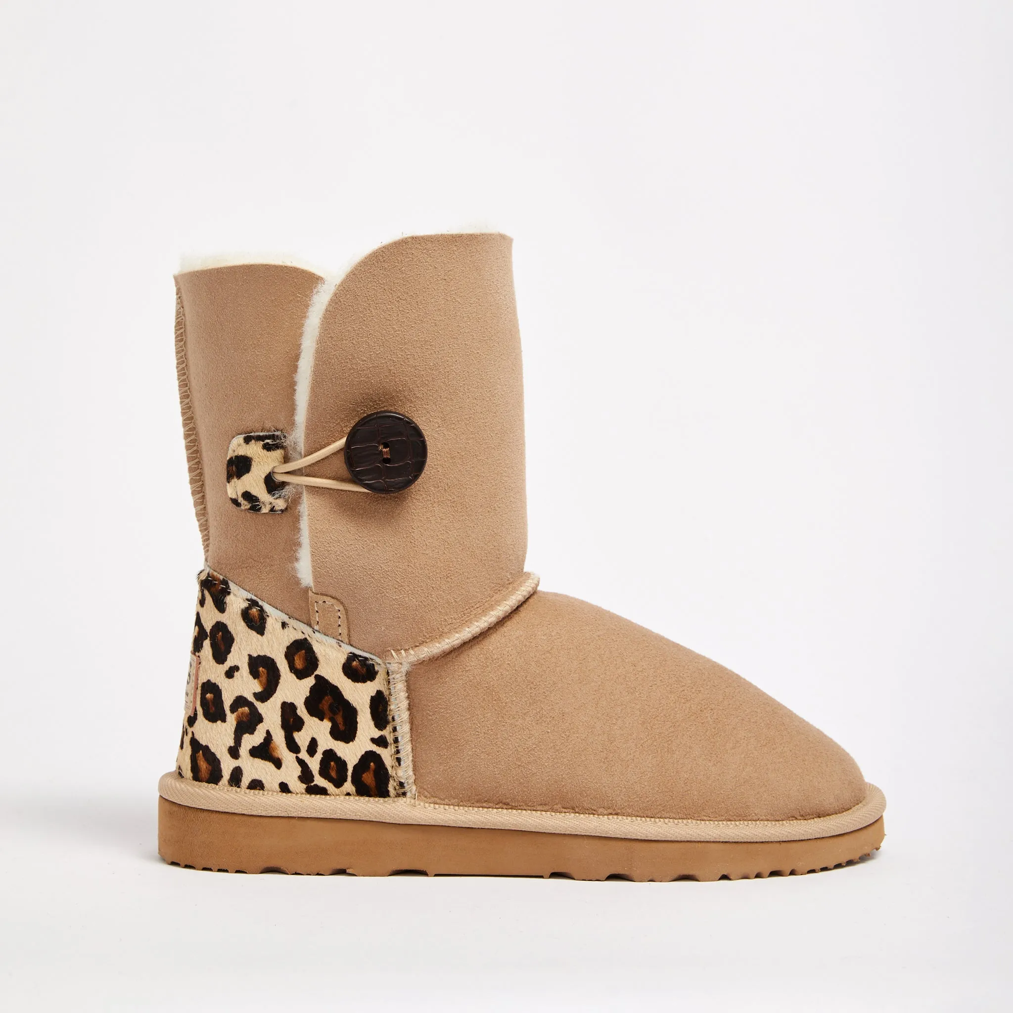 Women's Burleigh Button Mid Baby Leopard
