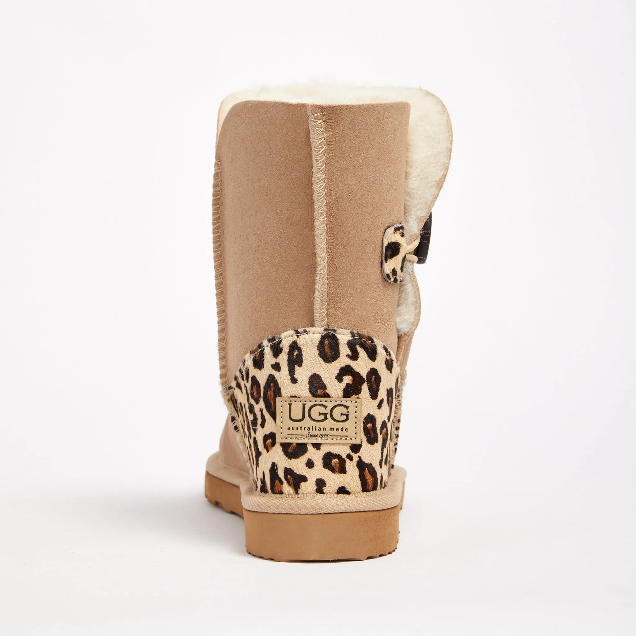 Women's Burleigh Button Mid Baby Leopard